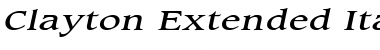 Download Clayton Extended Font