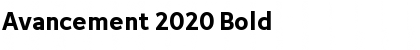 Download Avancement 2020 Font