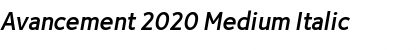 Download Avancement 2020 Font