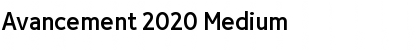 Download Avancement 2020 Font
