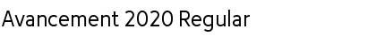 Download Avancement 2020 Font