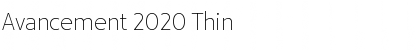 Download Avancement 2020 Font