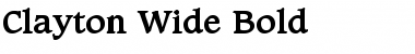 Download Clayton Wide Font