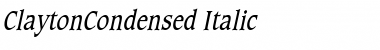 Download ClaytonCondensed Font