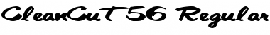 Download CleanCut56 Regular Font