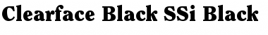 Download Clearface Black SSi Black Font