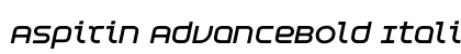 Aspirin AdvanceBold Italic Regular preview