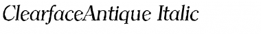 Download ClearfaceAntique Font