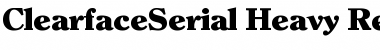 Download ClearfaceSerial-Heavy Font