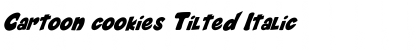 Download Cartoon cookies Tilted Italic Font