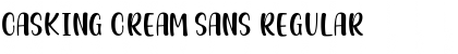 Download Casking Cream Sans Regular Font