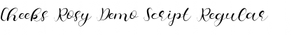 Download Cheeks Rosy Demo Script Font