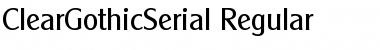 Download ClearGothicSerial Font