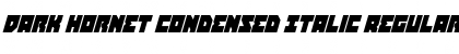 Download Dark Hornet Condensed Italic Font