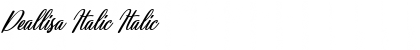 Download Deallisa Italic Font Download Deallisa Italic Font