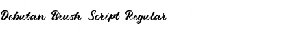 Download Debutan Brush Script Font