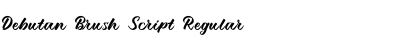 Download Debutan Brush Script Font