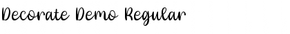 Download Decorate Demo Font Download Decorate Demo Font