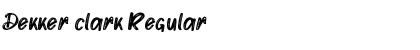 Download Dekker clark Font Download Dekker clark Font