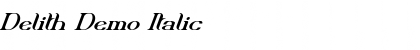Download Delith Demo Font