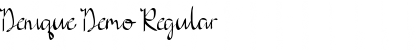 Download Denique Demo Font Download Denique Demo Font
