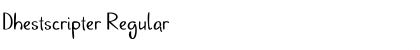 Download Dhestscripter Font