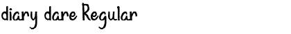 Download diary dare Font Download diary dare Font