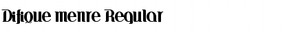Download Difique menre Font Download Difique menre Font