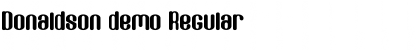 Download Donaldson demo Font Download Donaldson demo Font