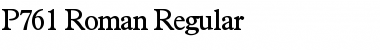 Download P761-Roman Regular Font