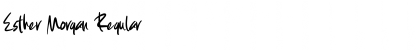 Download Esther Morgan Font