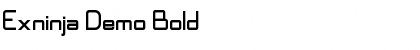 Download Exninja Demo Font