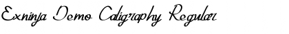 Download Exninja Demo Caligraphy Font