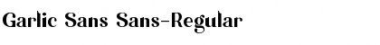 Download Garlic Sans Font