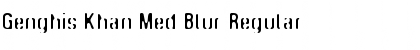 Download Genghis Khan Med Blur Font