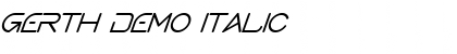 Download Gerth Demo Font