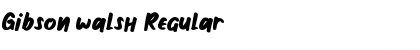 Download Gibson walsh Font