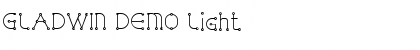 Download GLADWIN DEMO Light Font
