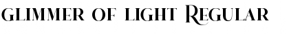 Download glimmer of light Regular Font