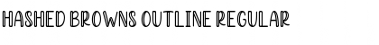 Download Hashed Browns Outline Font