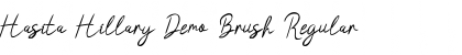 Download Hasita Hillary Demo Brush Font Download Hasita Hillary Demo Brush Font
