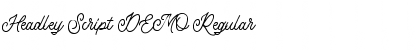 Download Headley Script DEMO Font Download Headley Script DEMO Font