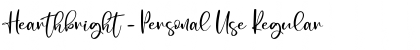 Download Hearthbright - Personal Use Font Download Hearthbright - Personal Use Font
