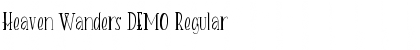 Download Heaven Wanders DEMO Font Download Heaven Wanders DEMO Font