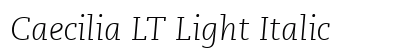 Caecilia LT Light Italic Font Caecilia LT Light Italic Font Preview