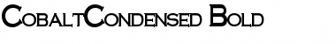 Download CobaltCondensed Font