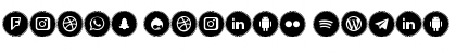 Download Icons Social Media 11 Font