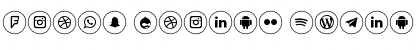Download Icons Social Media 2 Font