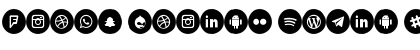Download Icons Social Media 8 Regular Font