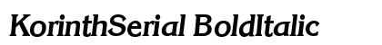 KorinthSerial BoldItalic Preview